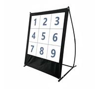 Baoblaze Sticky Ball Target Throwing Practice Net Baseball 9 Hole Numbered Grid PU Frame Compact Footprint for Control suitable for teams backyard home indoor