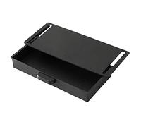 Baoblaze Sticky Desk Drawer Plastic Saving Space Self under The Desk Case Pencil Stationery Storage for Kitchen Cabinet Drawer school, Black
