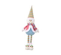Baoblaze Stretchable Christmas Doll Christmas Figure Decoration Stretchable Cute Toy Decor Standing Doll for Desktop Holiday Fireplace, snowman