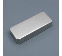 Baoblaze String Pickup Cover Brass Instrument Top Enclosure Rectangular Form Rounded Corners Semi-Closed Variant Clean Silver-Toned Finish Suitable for Gift Giving Display Collection, Closed