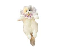 Baoblaze Stuffed Cat Doll Backpack Lady Bag for Pet Lover Anniversary Birthday Gift Party, Pink Neckwear