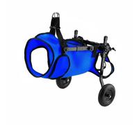 Baoblaze Support Dog Pet Mobility Aid Rear Leg Cart Chest Support Foldable Metal Frame for Small Dogs with Hind Limb Suitable for Walking Physical Therapy Outside, Blue, XS 1-7 Lbs