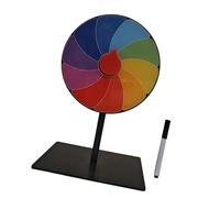 Baoblaze Tabletop Prize Turntable with Marker Lucky Draw Roulette Wheel Fortune Wheel for Interactive Learning Game Birthday Party Pub, 10 Grids
