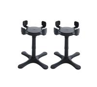 Baoblaze Tall Dog Bowl Stand, Adjustable Width And Height, Portable Single Dog Bowl Holder with Non-Slip Stability, Bowl Holder, 2pcs