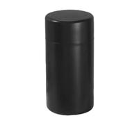 Baoblaze Tea Tin Jar Kitchen Jar with Lid Double Sealed Creative Round Tin Can Stainless Steel for Pantry Restaurants Spices, Black 550ml