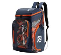 Baoblaze Tennis Backpack Racket Storage Daypack for Women Men Waterproof Organizer Rucksack Multifunction Pickleball Bag Badminton Bag, Blue Orange