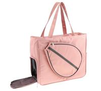 Baoblaze Tennis Tote with Shoe Compartment Badminton Racquet Carry Case for Women Men Lightweight Waterproof Outdoor Sports Duffle Bag, Pink