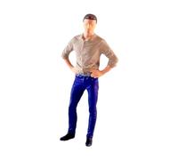 Baoblaze Tiny People Figurine Collection for DIY Projects And Home Decor, Male Khaki, Optional