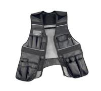 Baoblaze Tool Vest Multifunctional with Zipper Practical Adjustable Multi Pockets Vest Electrician Tool Vest for Carpenter Craftsmen