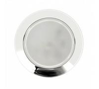 Baoblaze Touch Switch Light Round Led Overhead Light Lamp Dome Fixture Marine Grade Pc Ip67 Cold White 6000k Pc With Chrome Band Suitable for Rv Boat Yacht Interior, No Switch, 7cm Diameter