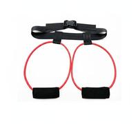 Baoblaze Training Belt Glute Kickback Resistance System With Waist Belt Ankle Cuffs Latex Bands Foam Padding secure ergonomic support suitable for lower body, Red, 15LBS