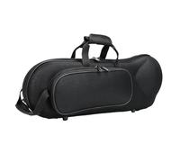 Baoblaze Trumpet Case Hard Shell Backpack Instrument Protection Padded Oxford with Exterior Pocket Suitable for Transport And Storage for Beginner, Oxford Fabric