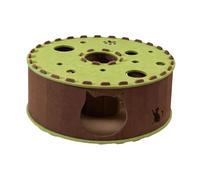 Baoblaze Tunnel Bed for Cats, Activity Center, Comfortable And Warm, Nest for Small, Medium And Large Cats, Ideal for Running And Exercising, green