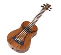 Baoblaze Ukulele Acoustic Bass Guitar Instrument Teardrop Body Warm Resonant Tone Matte Finish Reliable Tuning Student Friendly Suitable for rehearsal shows music education