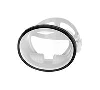 Baoblaze Underwater Vision Goggles Snorkel Diving Swim Facepiece With Reinforced Glass Window Cushioned Secure Rear Strap Build suitable for leisure diving , Black And White