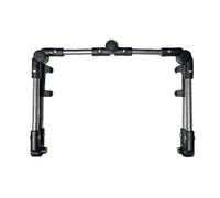 Baoblaze Utility Wagon Handle Folding Push Handle Bar Garden Bar Cart Accessories Foldable Universal Detachable Spare Part Push Pull Bar Multifunctional Wagon Accessories,Black & Silver