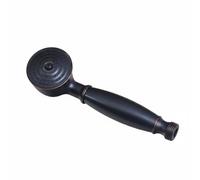 Baoblaze Vintage Handheld Shower Nozzle Telephone Style Spray Head Copper Construction Rainfall Function Comfortable Grip Suitable Bath Powder Room Vacation Home, Black Antique