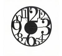 Baoblaze Wall Clock Round Metal Analog Clock Silent Mechanism Openwork Frame Wrought Iron Look Easy Viewing Reliable One Piece Metal Body Suitable for living, 60x60x3.5cm, 40 Geometric 022