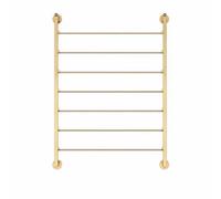 Baoblaze Wall Scarf Shelf Ribbon Organizer Rack Holder Dispenser Display Carbon Steel Clutter Clearing suitable for craft room flower wall , Golden , 7-Layer 70x10x90cm
