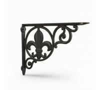 Baoblaze Wall Shelf Bracket Cast Iron Bracket Ornate Bracket Rustic Bracket with Weathered Texture and Classic Column Design Reliable Heavy Duty Support for , Maojian