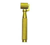 Baoblaze Wallpaper Flat Seam Roller Smoothing Tool Comfortable Grip Manual Tool Multiuse Quilting Seam Roller for Gluing Joints Film, Gold