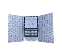 Baoblaze Waterfall Greeting Card Booklet Unique, Holiday Memory, Gift Cards Holder Cards Holder Book for Families Festive, Blue