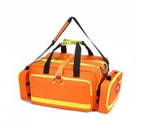 Baoblaze Waterproof Medical Bag Kit Organizer Backpack Carrier with Large Capacity Multi Pocket Layout Waterproof Build Adjustable Straps Suitable for Paramedics Ambulance Crews, Array, Orange
