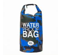 Baoblaze Waterproof Shoulder Pack Dry Bag Roll with Buckle Seal and Carry Shoulder Strap for Beach Kayak Boating Fishing Camping, Array, Royal Blue Camouflage, 10L Single Shoulder Strap