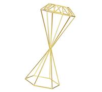 Baoblaze Wedding Flower Stand Centerpieces Diamond Shaped Geometric Vases Flower Pot Holder Metal Stands for Aisle Centerpieces Events