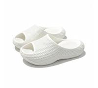 Baoblaze Women Eva Slippers Slides Sandals House Shoes Crafted In Eva Foam Soft Padding Thick Contoured Footbed Arch Support Slip Resistant Grip Quiet Steps, White, 40-41