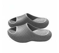 Baoblaze Women Eva Slippers Slides Sandals House Shoes Crafted In Eva Foam Soft Padding Thick Contoured Footbed Arch Support Slip Resistant Grip Quiet Steps, Gray, 40-41
