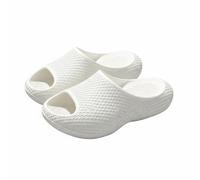 Baoblaze Women Eva Slippers Slides Sandals House Shoes Crafted In Eva Foam Soft Padding Thick Contoured Footbed Arch Support Slip Resistant Grip Quiet Steps, White, 42-43