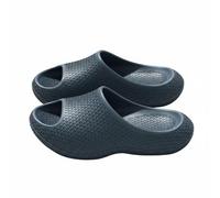 Baoblaze Women Eva Slippers Slides Sandals House Shoes Crafted In Eva Foam Soft Padding Thick Contoured Footbed Arch Support Slip Resistant Grip Quiet Steps, Dark Blue, 42-43