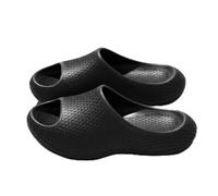 Baoblaze Women Eva Slippers Slides Sandals House Shoes Crafted In Eva Foam Soft Padding Thick Contoured Footbed Arch Support Slip Resistant Grip Quiet Steps, Black, 40-41