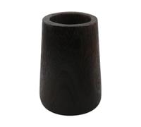 Baoblaze Wood Vase Rustic Flower Arrangement Holder Handmade Planter Dried Flower Vase for Office Centerpieces Home Living Room Decor, Black