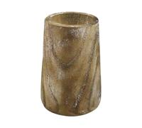 Baoblaze Wood Vase Rustic Flower Arrangement Holder Handmade Planter Dried Flower Vase for Office Centerpieces Home Living Room Decor, Washed White