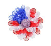 Baoblaze Wreath,Front Door July 4TH Wreath Hanging Memorial Day Flag Day Artificial Wreath 40cm for Bar Club Wall Window Party