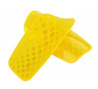 Baoblaze Youth Soccer Shin Guards with Impact-Resistant TPE Cover EVA Comfort Padding Ergonomic Secure Fit Innovative Grid Ventilation Structure Suitable for, Yellow, S