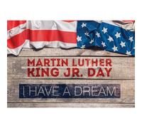 Baocicco 10x8ft Backdrop for Martin Luther King Jr.Day Photography Background Rustic Retro Wood Board Plank I Have A Dream American US Flag Old Glory Stars and Stripes Vinyl Photo Studio Props