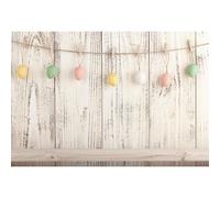 Baocicco 5x3ft Happy Easter Backdrops for Photography Colorful Easter Eggs Backdrop White Rustic Wood Board Backdrop Children Adults Photo Shooting Props Photo Booth Studio Video Props