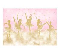 Baocicco 7x5ft Ballerina Backdrop Girl's Birthday Party Backdrop Elegant Dancing Girls Champagne Glitters Photography Background Wallpaper Decor for Girl's Bedroom Fabulous Girls Lady Portrait