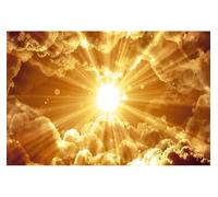 Baocicco 7x5ft Polyester Golden Shining Holy Light Bokeh Halos Photography Backdrop Background JHS Jesus Christ Christian Church Religious Activities Polyester Photo Studio Props