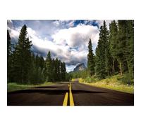 Baocicco 7x5ft Road Trip Backdrop Highway Blue Sky White Clouds Mountain Road Photography Background Road Wedding Ceremony Road Trip Party Racing Competition Autumn Festival Adults Photo Props