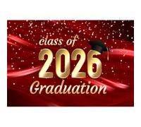 Baocicco 9x6ft Backdrop for Golden Class of 2019 Graduation Photography Background Black Bachelor Cap Red Silk Cloth Falling Gold Sequins Student Graduation Family Children Party Background