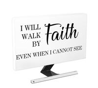 Baocicco I Will Walk by Faith Even When I Cannot See Waterproof Screen TV Cover 32 Inch Anti-Static Dustproof Protective Cover for Television LED LCD OLED TVs Full Body Covers for TV Screen