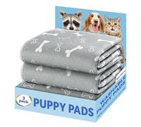 Baodan Puppy Pads Washable, 3 Pack Reusable Puppy Training Pads, Super Absorbent Waterproof Dog Mat Pee Pads for Dogs, Fast Drying Training Pads for Home, Car, Travel - 90x80 cm