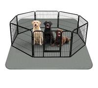 Baodan Washable Puppy Training Pads, 2 Pack Large Reusable Puppy Pads 70x100 cm, Grey Color, Dog Pee Pads, Non - Slip Waterproof Dog Mat for Crate, Puppy Pen