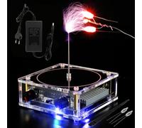 BAODBF Music Tesla Coil, Speaker Tesla Coil Acrylic Music Consultant Flashes Scientific Education, Music Tesla Coil for Children