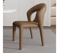 Baodiale Dining Chairs Modern Style Faux Leather Upholstered Kitchen Chairs with Backs and Carbon Steel Legs for Dressing Table Desk Lounge Living Room