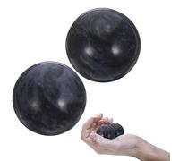 Baoding Balls 2 Pack Jade Hand Balls 3.5cm/1.4'' Exercise Chinese Stress Relief and Massage Feng Shui Crystal Ball for Seniors and Relaxation